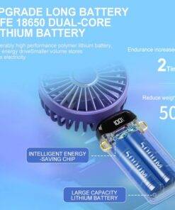 Mini Portable Cooling Fan 5-Speed Desk Fan with Base