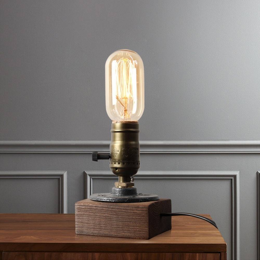 Modern Industrial Retro Edison Bedside Desk Lamp