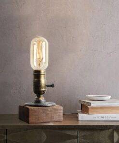 Modern Industrial Retro Edison Bedside Desk Lamp