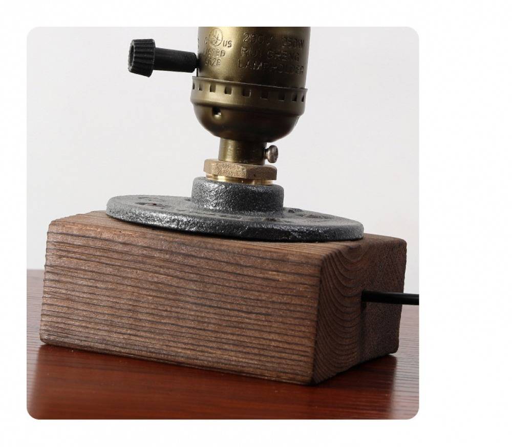 Modern Industrial Retro Edison Bedside Desk Lamp