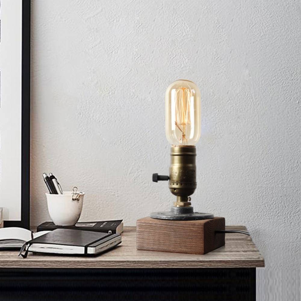 Modern Industrial Retro Edison Bedside Desk Lamp