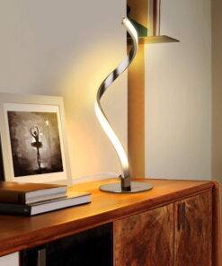 Modern Spiral LED Desk Lamp Dimming Bedside Light