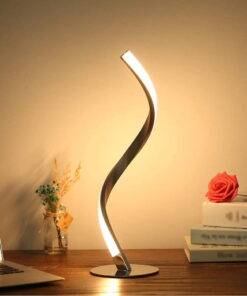 Modern Spiral LED Desk Lamp Dimming Bedside Light