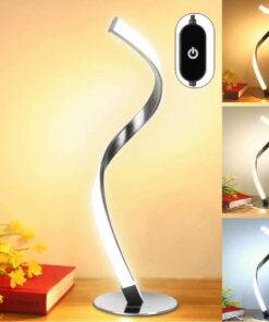 Modern Spiral LED Desk Lamp Dimming Bedside Light