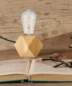 Modern Wood Base Desk Lamp Table Lamp Retro E27 Bulb