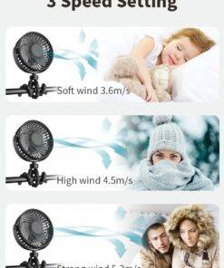 Octopus Fan Baby Stroller Fan Baby Trolley Fan