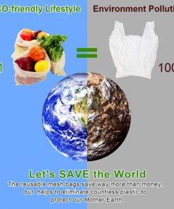 Organic Reusable Fresh Produce Cotton Food Bags