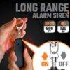 Personal Alarm Siren 130dB with LED Torch