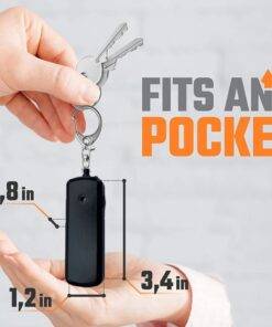 Personal Alarm Siren 130dB with LED Torch