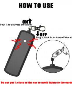 Personal Alarm Siren 130dB with LED Torch