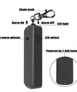 Personal Alarm Siren 130dB with LED Torch