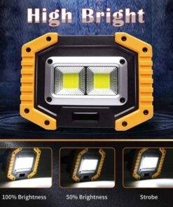 Portable COB LED Work Lamp Outdoor Flood Light Camping Flashlight