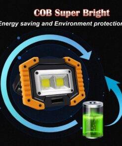 Portable COB LED Work Lamp Outdoor Flood Light Camping Flashlight