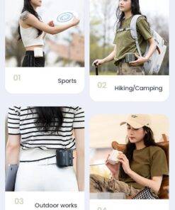 Portable Rechargeable Mini Waist Fan