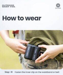 Portable Rechargeable Mini Waist Fan