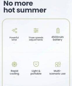 Portable Rechargeable Mini Waist Fan