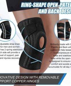 Professional Knee Brace with Patella Gel Pad & Side Stabilisers