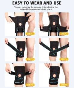 Professional Knee Brace with Patella Gel Pad & Side Stabilisers