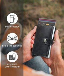 RFID Blocking PU Leather Men Woman Wallet