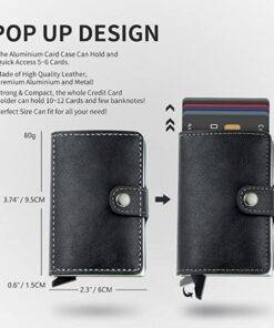 RFID Blocking PU Leather Men Woman Wallet