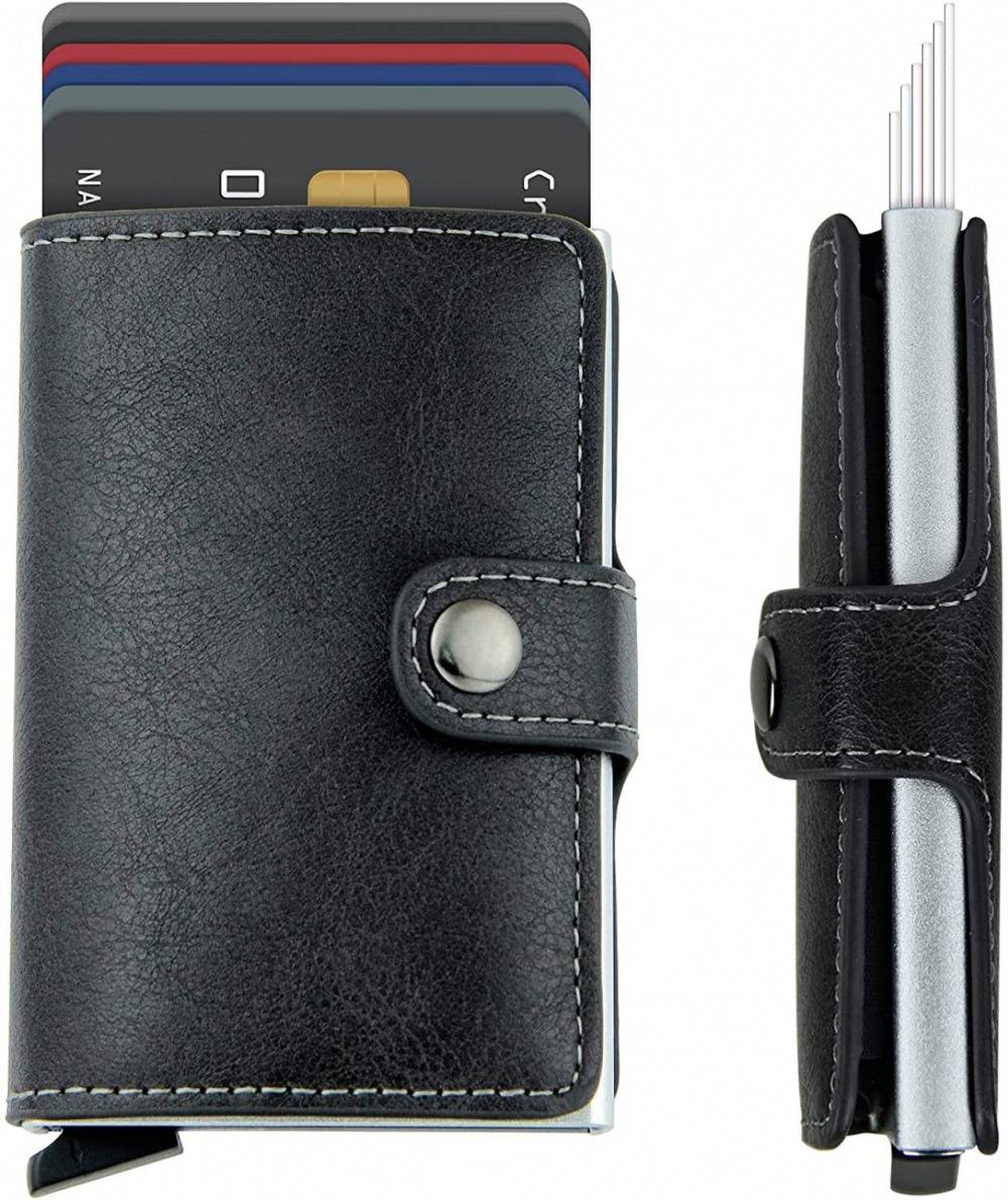 RFID Blocking PU Leather Men Woman Wallet