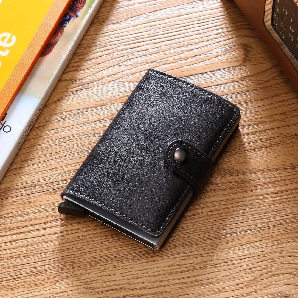 RFID Blocking PU Leather Men Woman Wallet