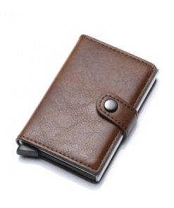 RFID Blocking PU Leather Men Woman Wallet