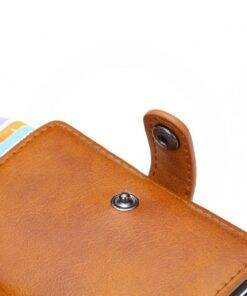 RFID Blocking PU Leather Men Woman Wallet