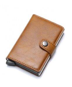 RFID Blocking PU Leather Men Woman Wallet
