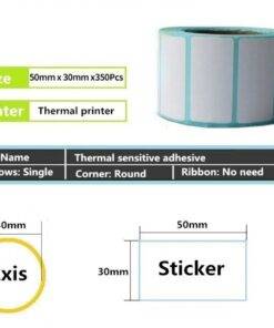 Scales Label 50mm x 30mm Thermal Transfer Permanent Adhesive 700PCs