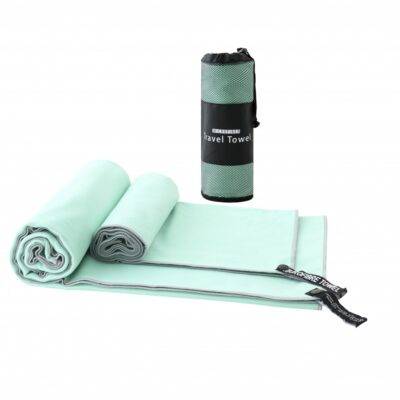 Set of 2 Microfiber Travel Towel Set Fast Drying Lightweight
