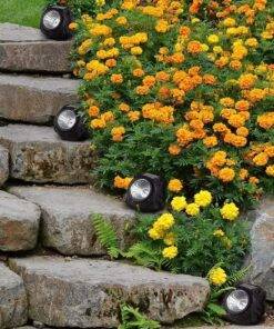 Solar Garden Rock Light Outdoor Waterproof Decoration – Yellow Light