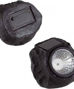 Solar Garden Rock Light Outdoor Waterproof Decoration – Yellow Light