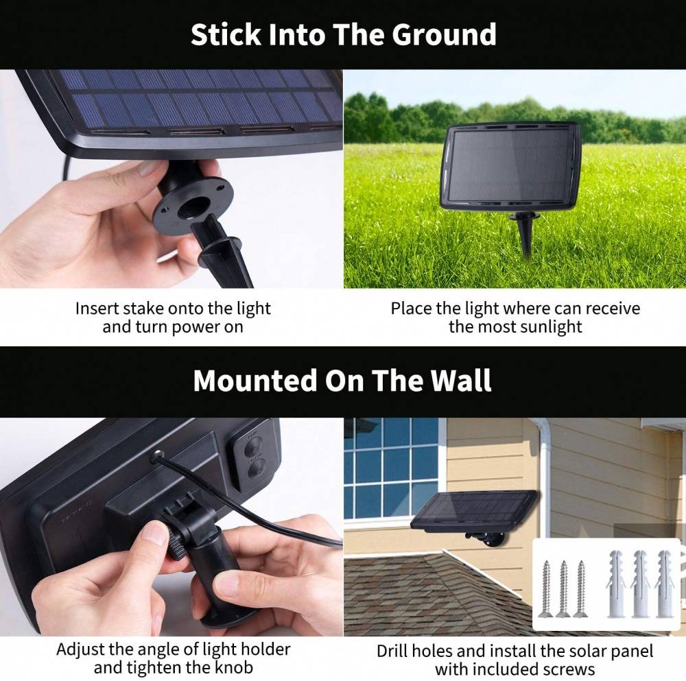 Solar String Lights Outdoor G40 Patio Lights with 25 LED Bulbs, 4 Light Modes, 7.6M