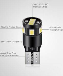 T10 Canbus LED park light bulb 2835 SMD 152lm High Lumen Super Bright