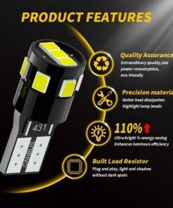 T10 Canbus LED park light bulb 2835 SMD 152lm High Lumen Super Bright