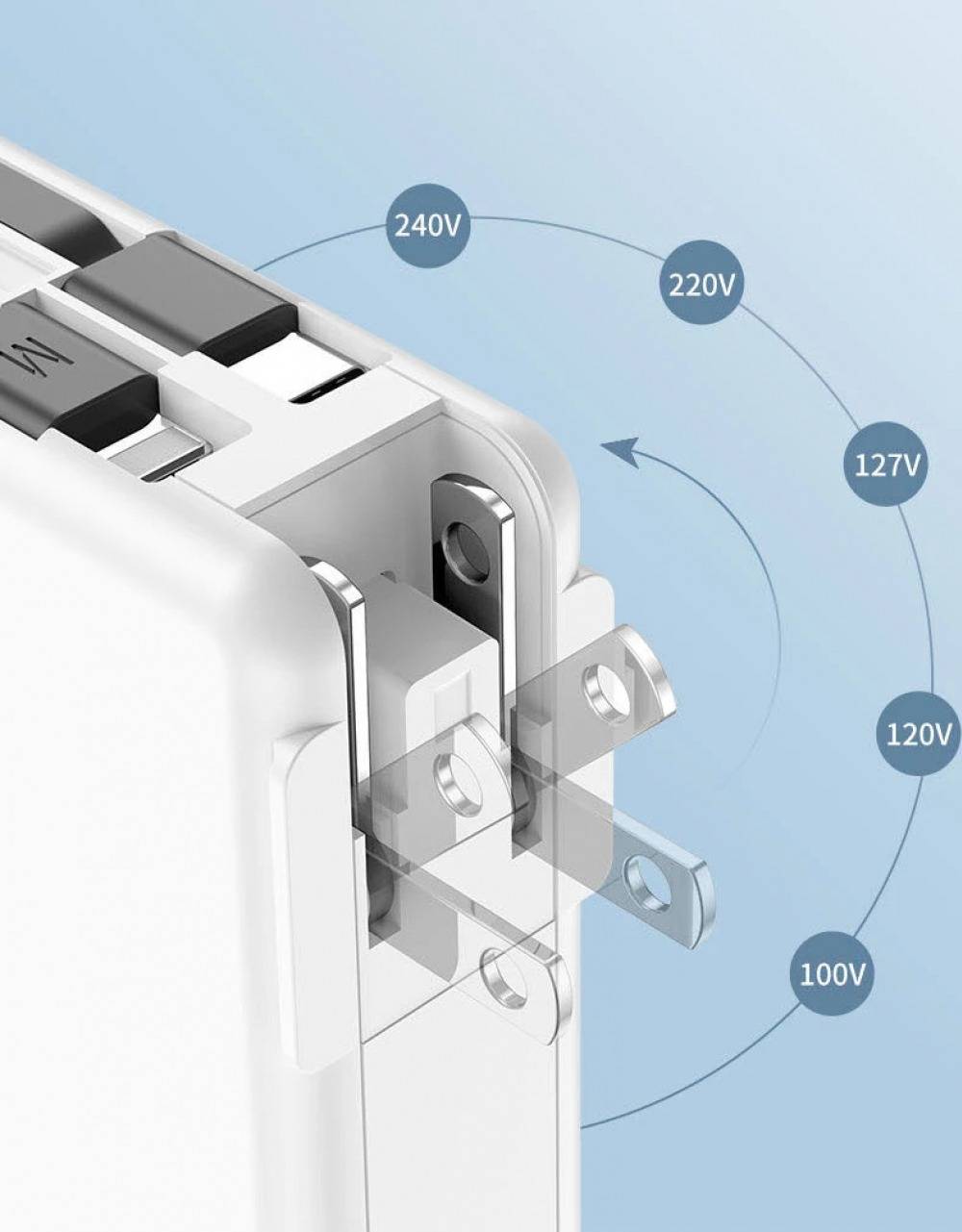 Ultimate 5 in 1 10000mAh Universal Travel Power Bank Adapter