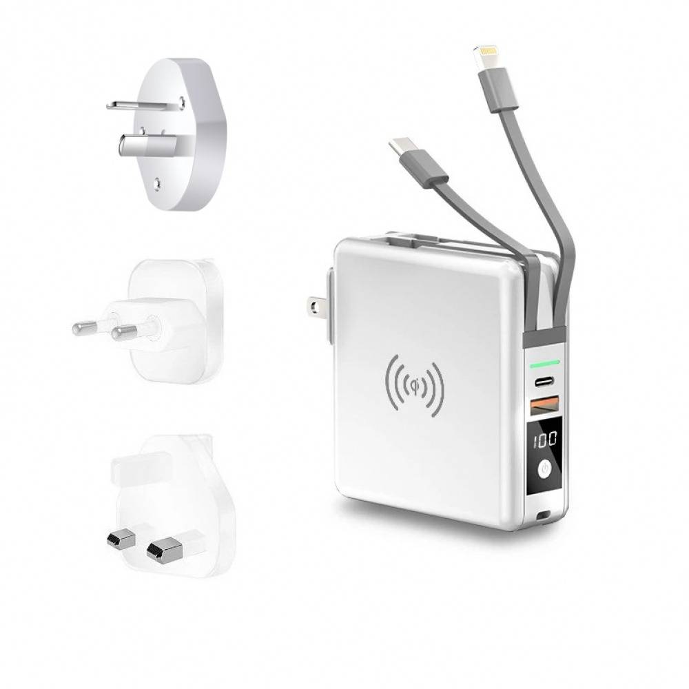 Ultimate 5 in 1 10000mAh Universal Travel Power Bank Adapter