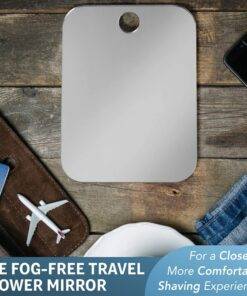 Unbreakable Fog Free Travel Shower Mirror Kit