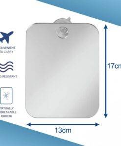 Unbreakable Fog Free Travel Shower Mirror Kit