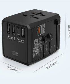Universal GaN Travel Adapter PD Type-C 45W for MacBook laptop