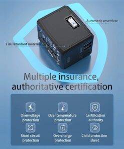 Universal GaN Travel Adapter PD Type-C 45W for MacBook laptop