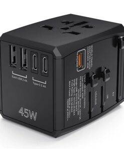 Universal GaN Travel Adapter PD Type-C 45W for MacBook laptop