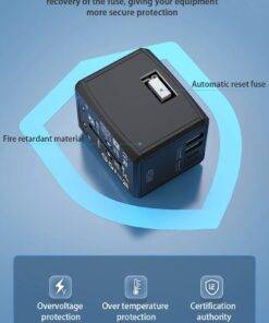 Universal GaN Travel Adapter PD Type-C 45W for MacBook laptop