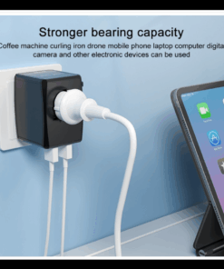 Universal GaN Travel Adapter PD Type-C 65W for MacBook laptop