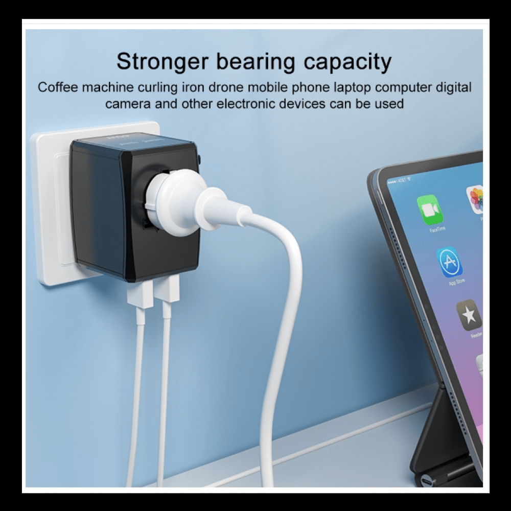 Universal GaN Travel Adapter PD Type-C 65W for MacBook laptop