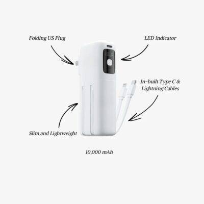 Universal Slim Travel Power Bank USB-C 22.5W 10000mAh
