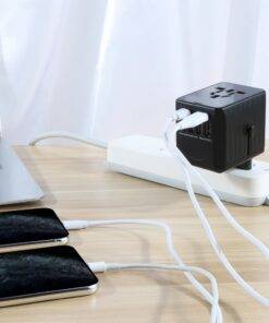 Universal Travel Adapter Convertor 4 USB, 2 USB-C PD