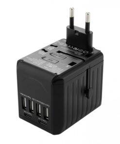 Universal Travel Adapter Convertor 4 USB, 2 USB-C PD