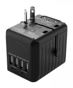 Universal Travel Adapter Convertor 4 USB, 2 USB-C PD